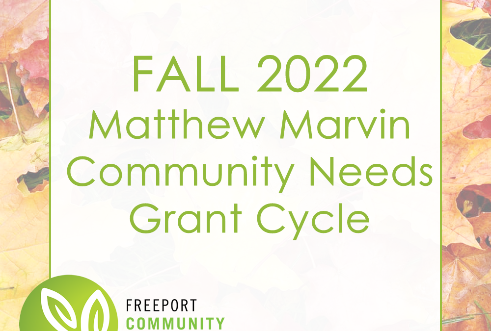 Freeport Community Foundation Accepting Grant Applications for Fall Grant Cycle